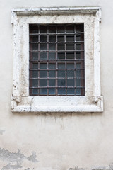 old and aged window