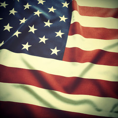 Retro American flag