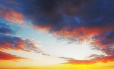 Sky at sunrise