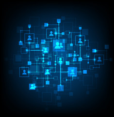 Social media light vector background