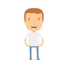 casual man in various poses for use in advertising,