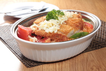 pork cutlet risotto