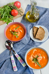 Traditional fish soup Bouillabaisse