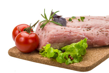 Raw pork meat