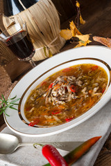 parasol mushroom soup