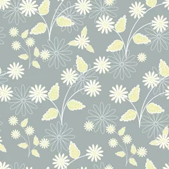 Keuken spatwand met foto vector seamless flower pattern © miluwa