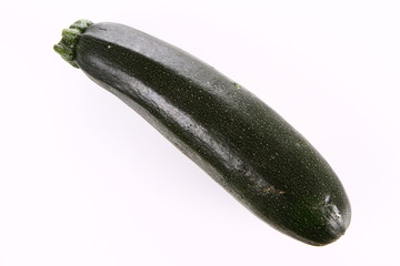 Zucchini on a white background