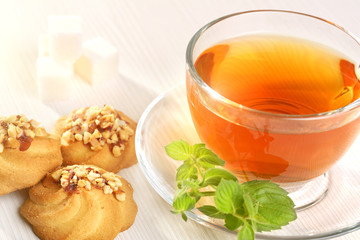 Cup of tea and cookies