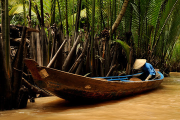 mekong delta - typical boats