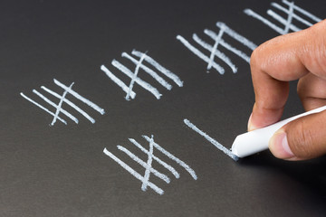 Chalk marks © patpitchaya