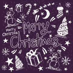 Merry Christmas Greeting Vector