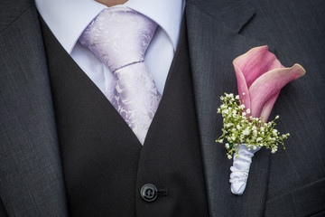 groom in a suit
