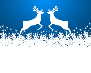 Merry Christmas background with snowflakes - obrazy, fototapety, plakaty