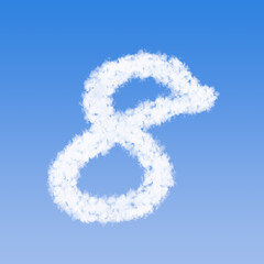 Fototapeta premium clouds number eight