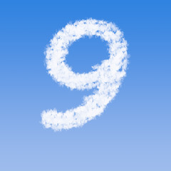 Fototapeta premium clouds number nine