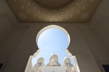 Sheikh Zayed Mosque in Middle East United Arab Emirates