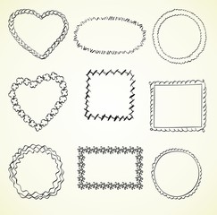 Illustration of Hand-Drawn Doodles and Design Elements.