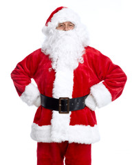 Santa Claus isolated on white.