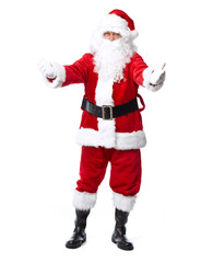 Santa Claus isolated on white.