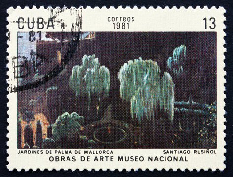 Postage stamp Cuba 1981 Gardens, Palma de Mallorca