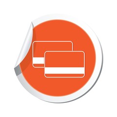 Bank credit cards sign. Vector illustration
