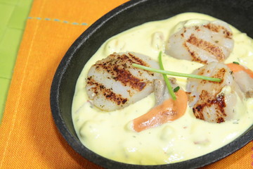 cassolette de saint-jacques