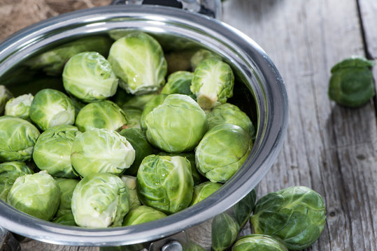 Brussel Sprouts in a pot