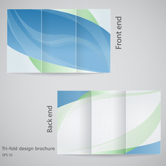 Fototapeta premium Tri-fold brochure design. Brochure template design