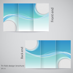 Tri-fold brochure design. Brochure template design