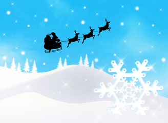 Obraz na płótnie Canvas sleigh of Santa Claus