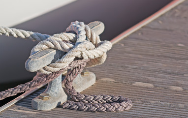 rope on the dock