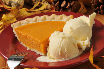 Sweet potato pie al a mode