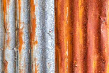 rusty zinc metal plate