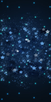 christmas stars on blue   background banner
