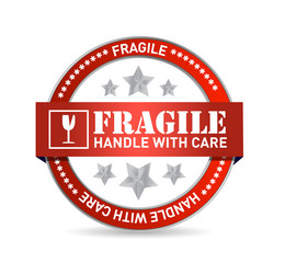 fragile seal illustration design