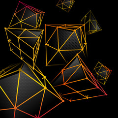 Pyramidal abstract background