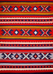 Segment of hand-woven carpets and rugs, Bulgarian  patterns .