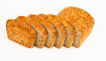 bread isolated on white