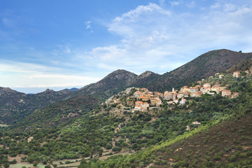 Fototapeta na wymiar Corse Village de Balagne - Belgodere