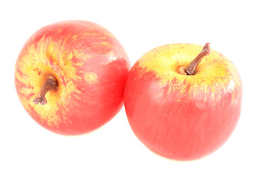 Small apples, isolated on white