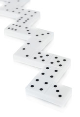 Dominoes isolated on white