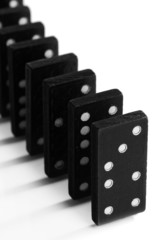 Dominoes isolated on white