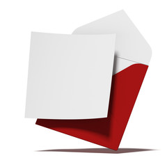 Red envelope with card