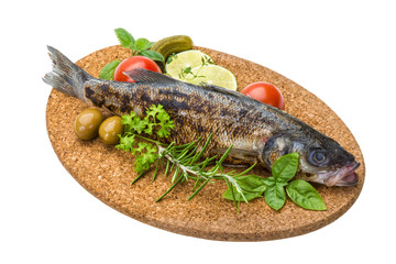 Roasted seabass
