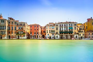 Naklejka premium Venice cityscape, water grand canal and traditional buildings. I