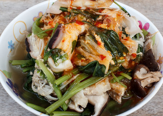 Fried Seafood Suki