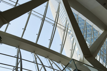 Fototapeta na wymiar modern glass roof