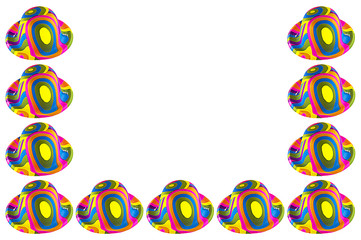 Cornice di Cappelli colorati