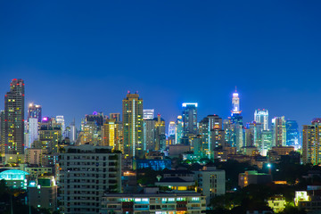 Fototapeta na wymiar Bangkok city at night.