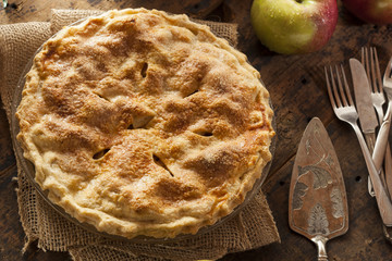Homemade Organic Apple Pie Dessert